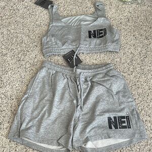 Gray Two-Piece Athletic Set